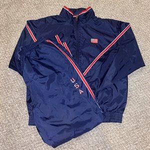 Vintage USA tracksuit windbreaker & track pants Lavon size large